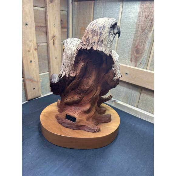 Neil J. Rose 1996 Limited Edition Sculpture "Birds Of Prey" Three Bald Eagles - Picture 6 of 12